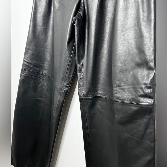 Remain Birger Christensen Leather Wide Leg Pants Sz 8 - Picture 6 of 14